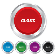 Close sign icon. Cancel symbol.