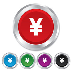 Fototapeta premium Yen sign icon. JPY currency symbol.