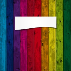 Vector colorful wooden background with place for your text. Eps1