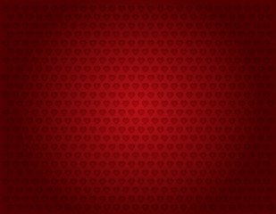 Background-Red with Multiple Hearts