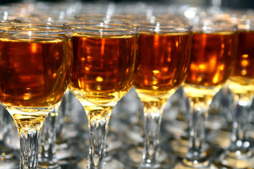glasses of brandy