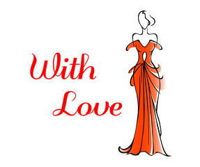 Elegant Valentines card for a loved one