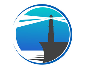 Lighthouse button or icon