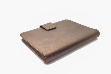Diary Brown on white background.