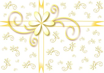 Holiday gift wrapping, background - vector