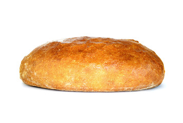 Loaf of bread isolated on white