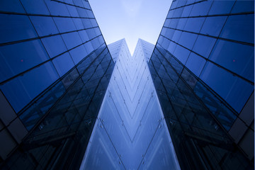 Modern building glass wall