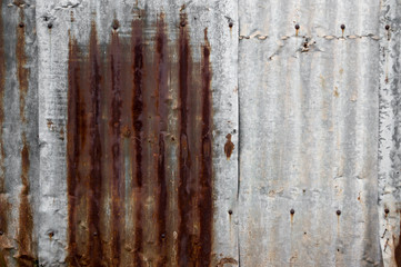 grunge and old rusty zinc wall