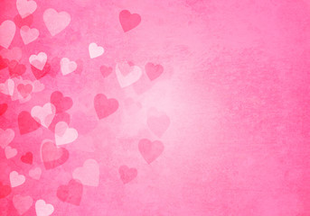 Valentine's day pink hearts background