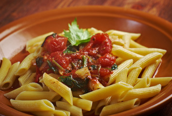  penne rigata with marinara sauce