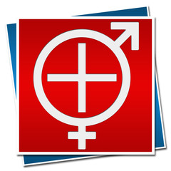 Sexual Health Sign Red Blue
