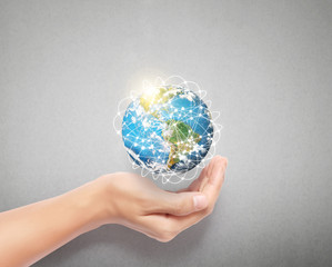 earth social in hand 