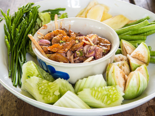 Dried shrimp Chili, Nam Prik Kung Siab Thai foods