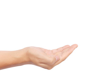 Open palm hand