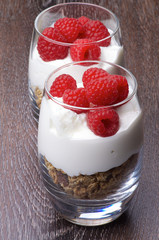 Raspberries Dessert