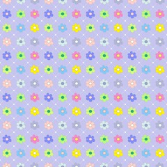 Childish Floral seamless pattern