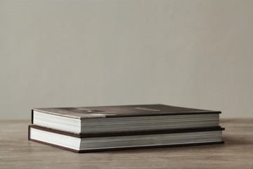 Old book over wooden tabel