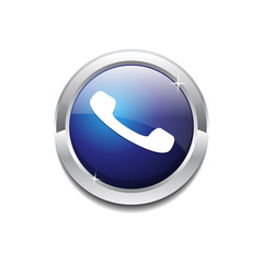 Call Circular Rounded  Vector Icon Button