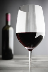Wine: Close-up of Red Wine Glass,