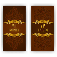 Elegant template for vip luxury invitation
