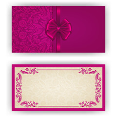 Elegant vector template for invitation, card