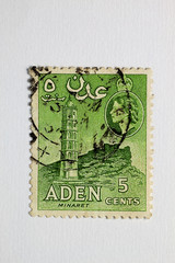 Alte Briefmarke_Aden