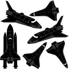 Space shuttle silhouette