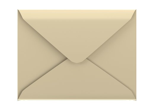 realistic 3d render of envelope