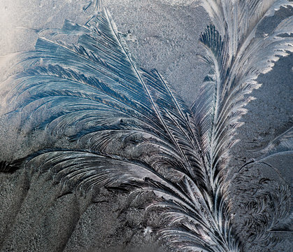 frosty texture on glass © Alexander M. Reshetn