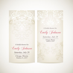 Vintage invitation card