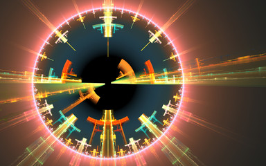 Flight in black hole