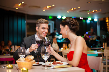 Romantic couple in love