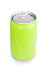 green metal aluminum beverage drink can