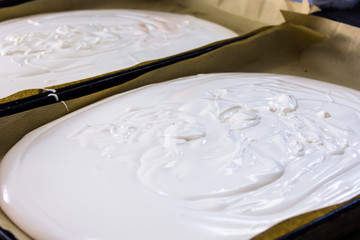 production of bread,kitchen of a chinese restaurant