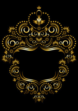 Decorative frame in Oriental style.