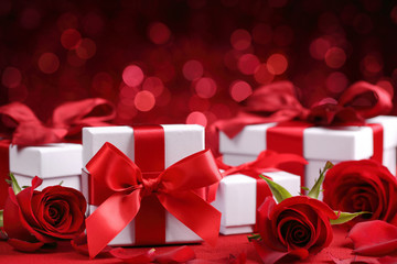 Gifts and roses