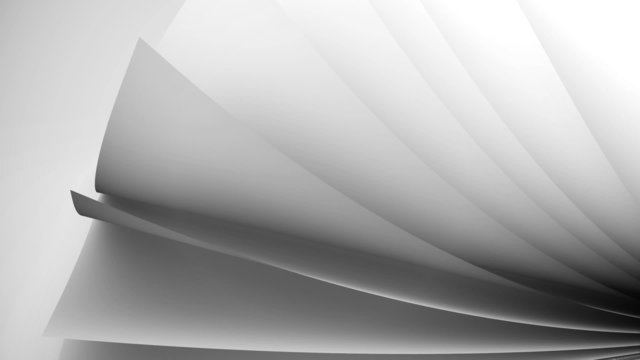 Blank paper sheets.