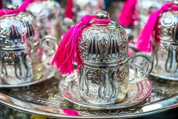 Zelfklevend Fotobehang Turkish teapots © sabino.parente