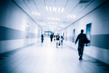 passenger in the subway station in Kuala Lumpur