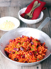Beetroot risotto