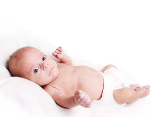 cute baby boy resting