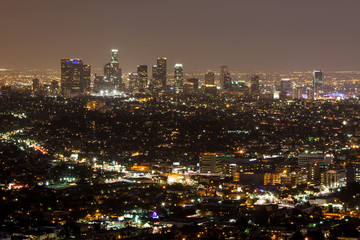 Fototapeta na wymiar Los Angeles CBD