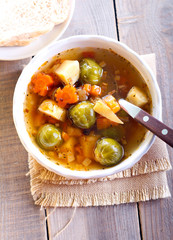 Vegetable spicy soup