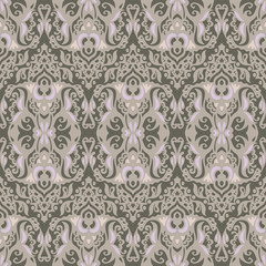 Vintage damask seamless pattern background