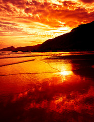 Tropical Sunset, Lopes Mendes Beach, Ilha Grande, Brazil