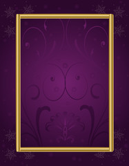 Frame-Purple and Gold