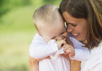 Mother and her little son