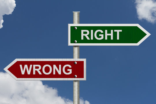 Right versus Wrong