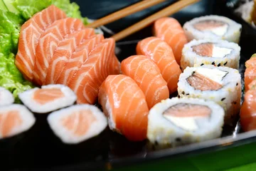 Vlies Fototapete Sushi-bar Japanisches Essen - Sushi
