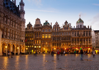 Fototapeta na wymiar Grote Markt Town Square, Brusseles